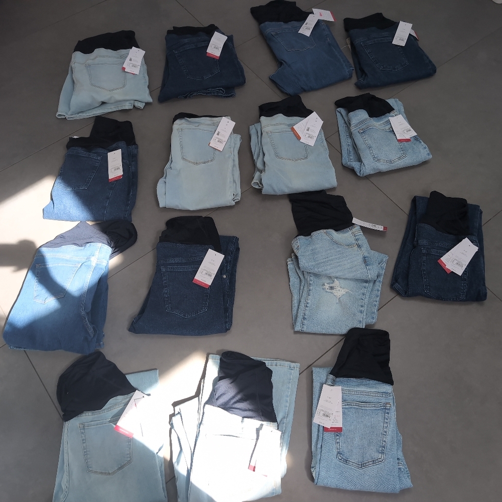15 Womans Maternity Pants. New Nost With tags Blue Jeans Pants Pregnancy